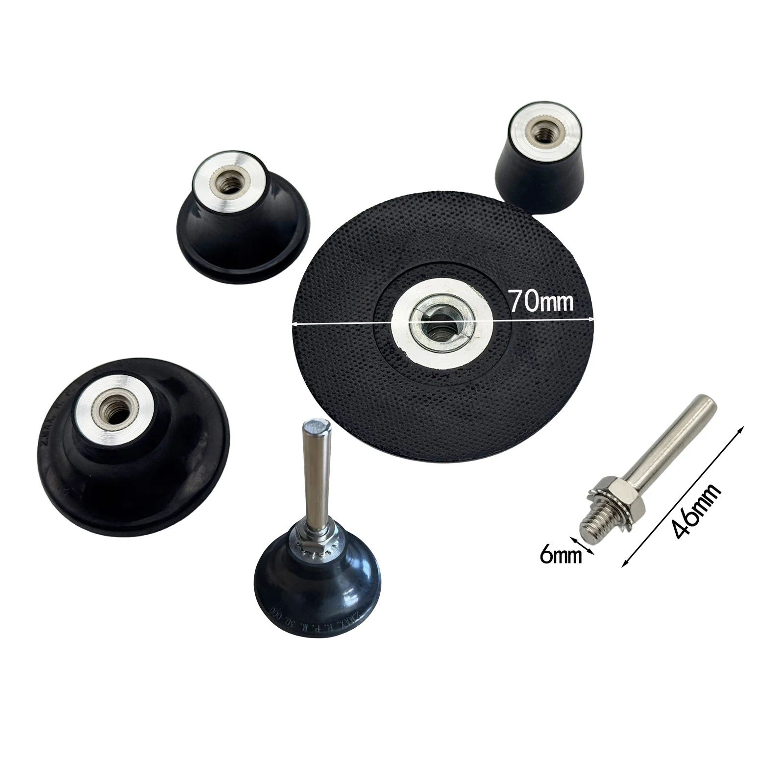 1Pc Sanding Discs Holder Roll Lock Disc Pad 25/35/50/75MM Back-up Pad With 1/4