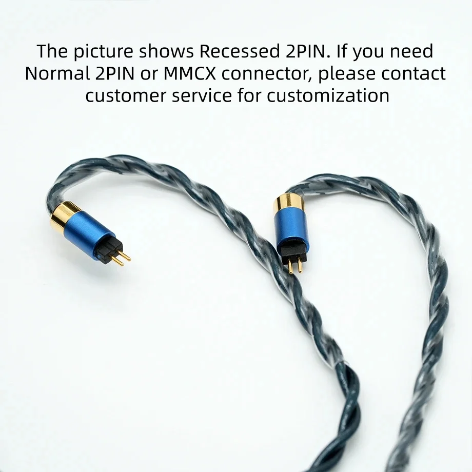 XINHS S139 Peacock Feather 4-Core Audiophile Grade 7N Single Crystal Copper Thickened High-Purity Copper Headphone Upgrade Cable image 6