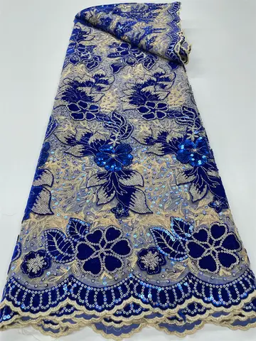 अफ्रीकी सेक्विन मखमली फीता कपड़ा नाइजीरियाई फ्रेंच मेष नेट फीता कपड़े सिलाई के लिए 2023 उच्च गुणवत्ता शादी की पार्टी पोशाक RC129 10 best sales सिलाई की धारणाएँ - №7