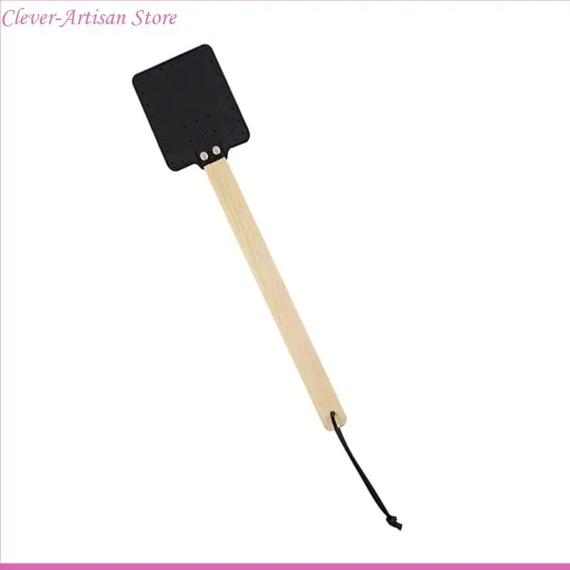 E06B User Friendly Leather Fly Swatters with Strong Handle For Functional Use