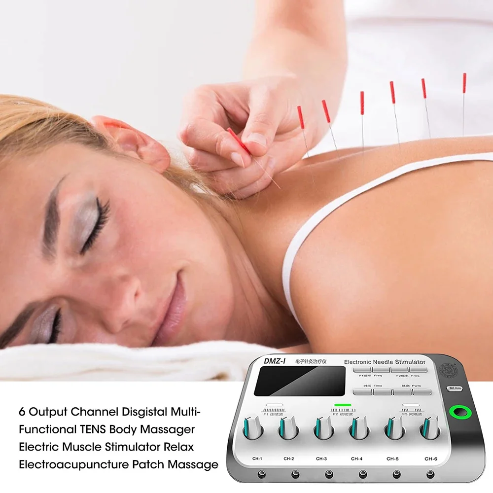 6 Output Electroacupuncture Acupuncture And Moxibustion Muscle Stimulator TENS Neuromuscular Therapy Massager Relieves Pain