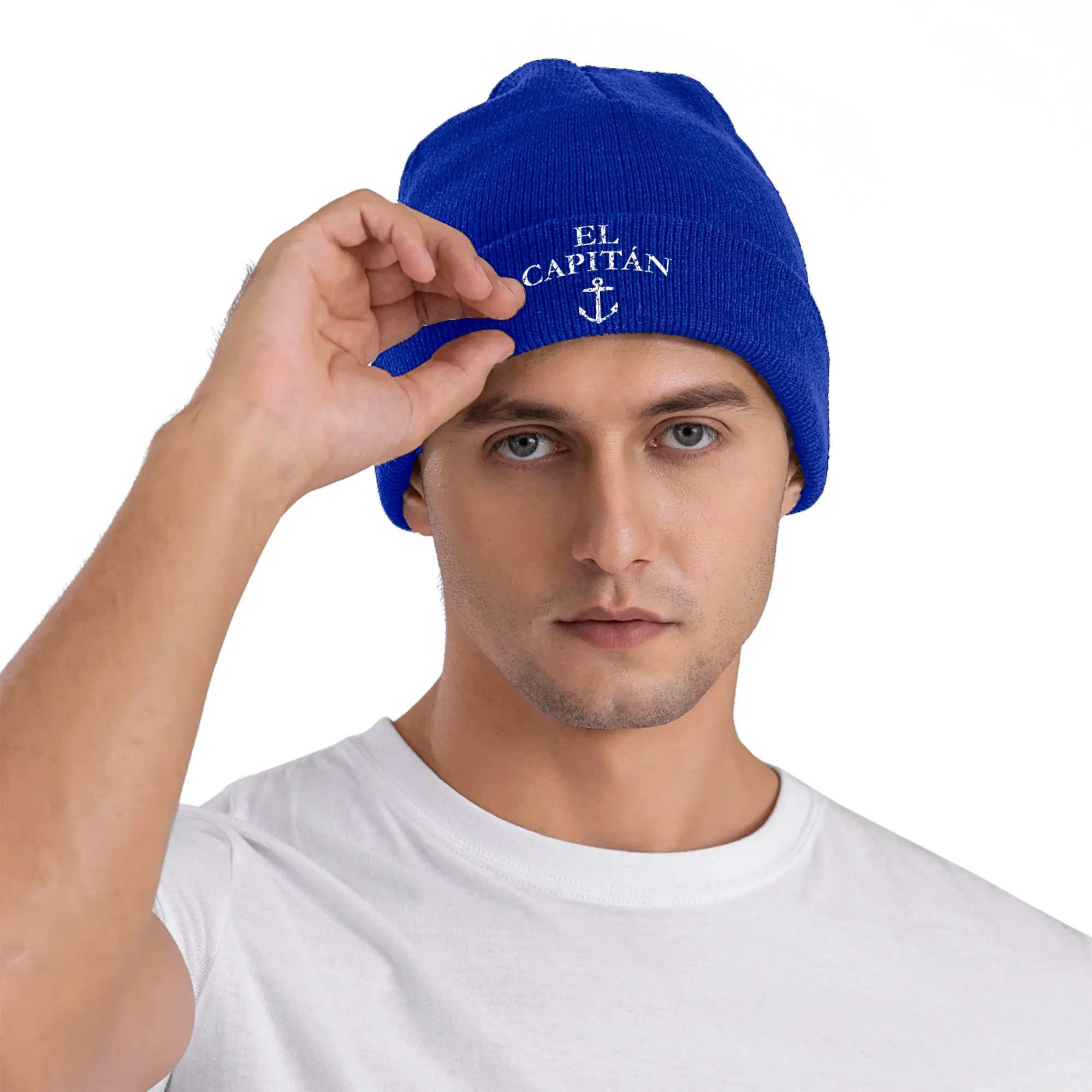 Funny El Capitan Captain Boat Sail Winter Skullies Beanies Hat Warm Autumn Knitted Hats Bonnet Caps for Women Men