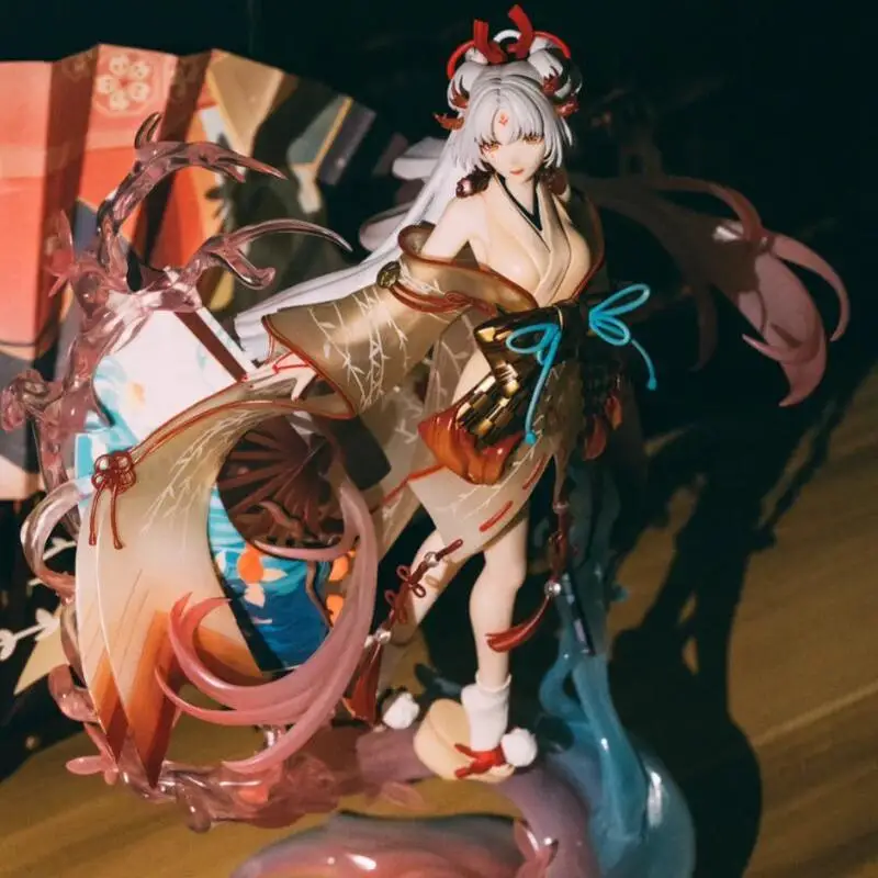 

Genuine Onmyoji Bathing Fire Butterfly Dance Game Peripheral Figures Desktop Ornaments Model Beautiful Dolls Boy Birthday Gifts