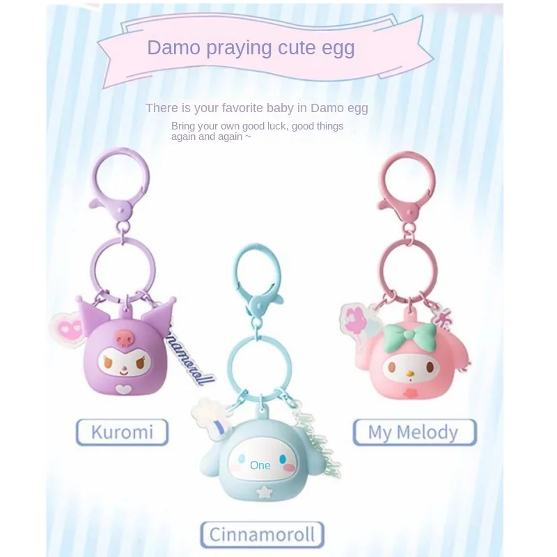 sanrio cute keychain tumbler luminous pendant kuromi kawaii bag keychain anime girl birthday gift cinnamoroll toy doll pendant