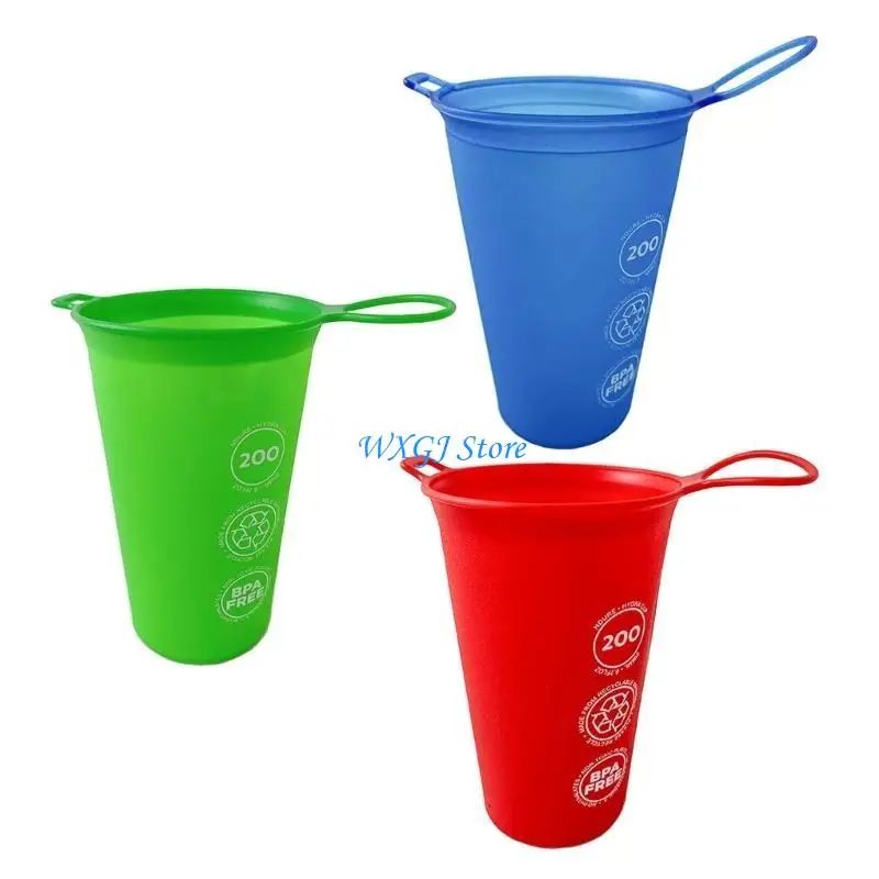 37JE Foldable Sports Water Cup Squeeze Outdoor Sport Water Bottle Soft Drinking Cup