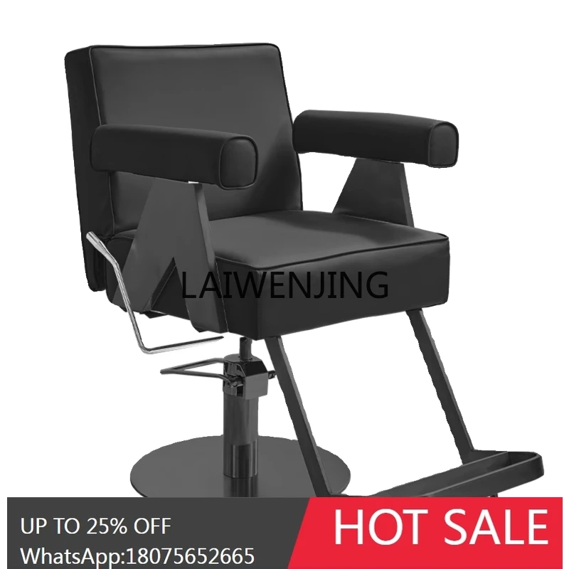 

barber shop reclining hair perm and dyeing chair hair salon special liftable rotating stool