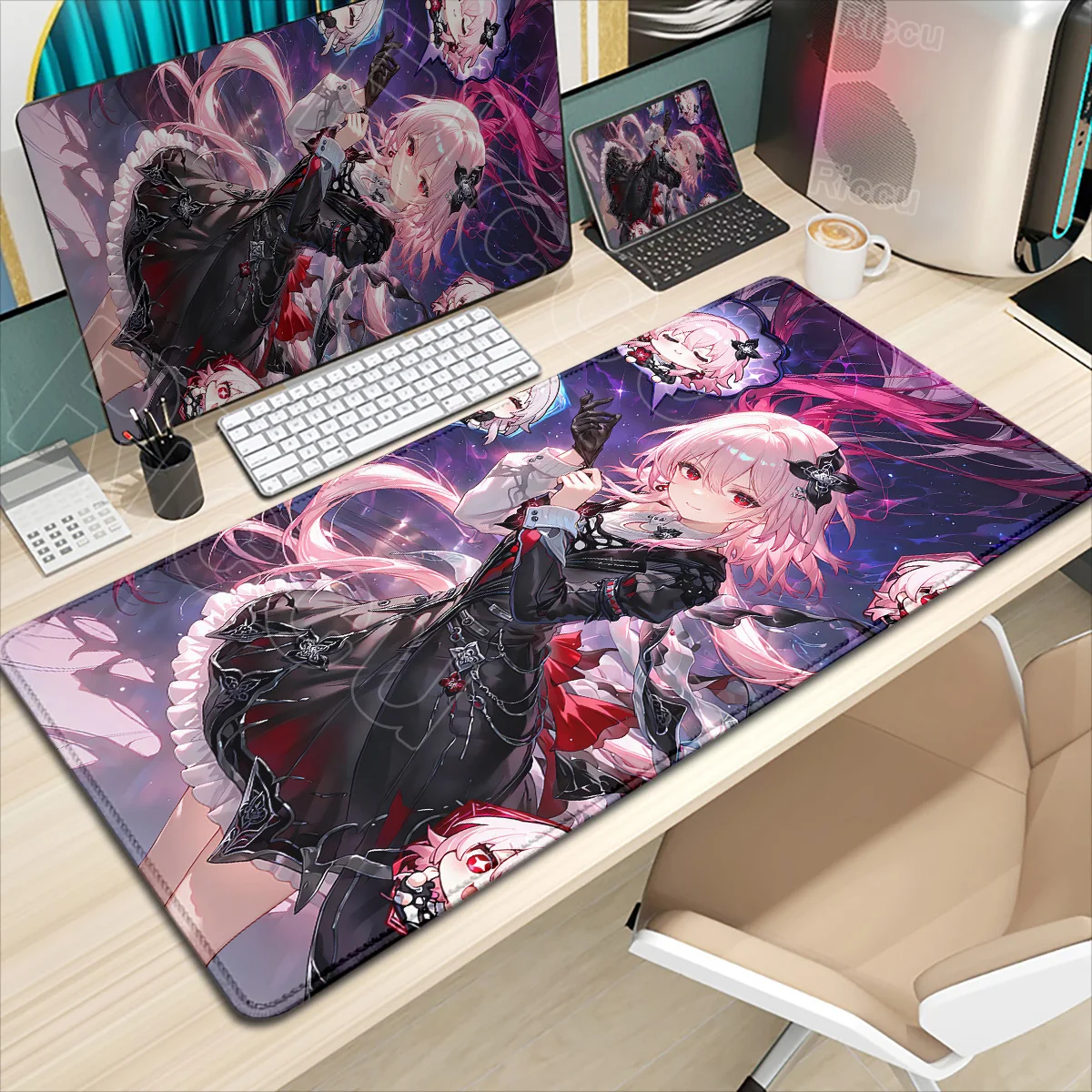 

HD Printing Evernight Mouse Pad Honkai Star Rail Game Anime Sexy Cute Girl March 7th Mousepad Laptop Gaming PC 1000×500 Desk Mat