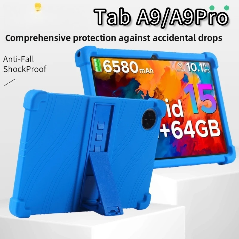 FOR DOOGEE Tab A9 A9 Pro Case 10.1 Inch Silicone Shockproof Stand Cover Kids Friendly Drop Protection