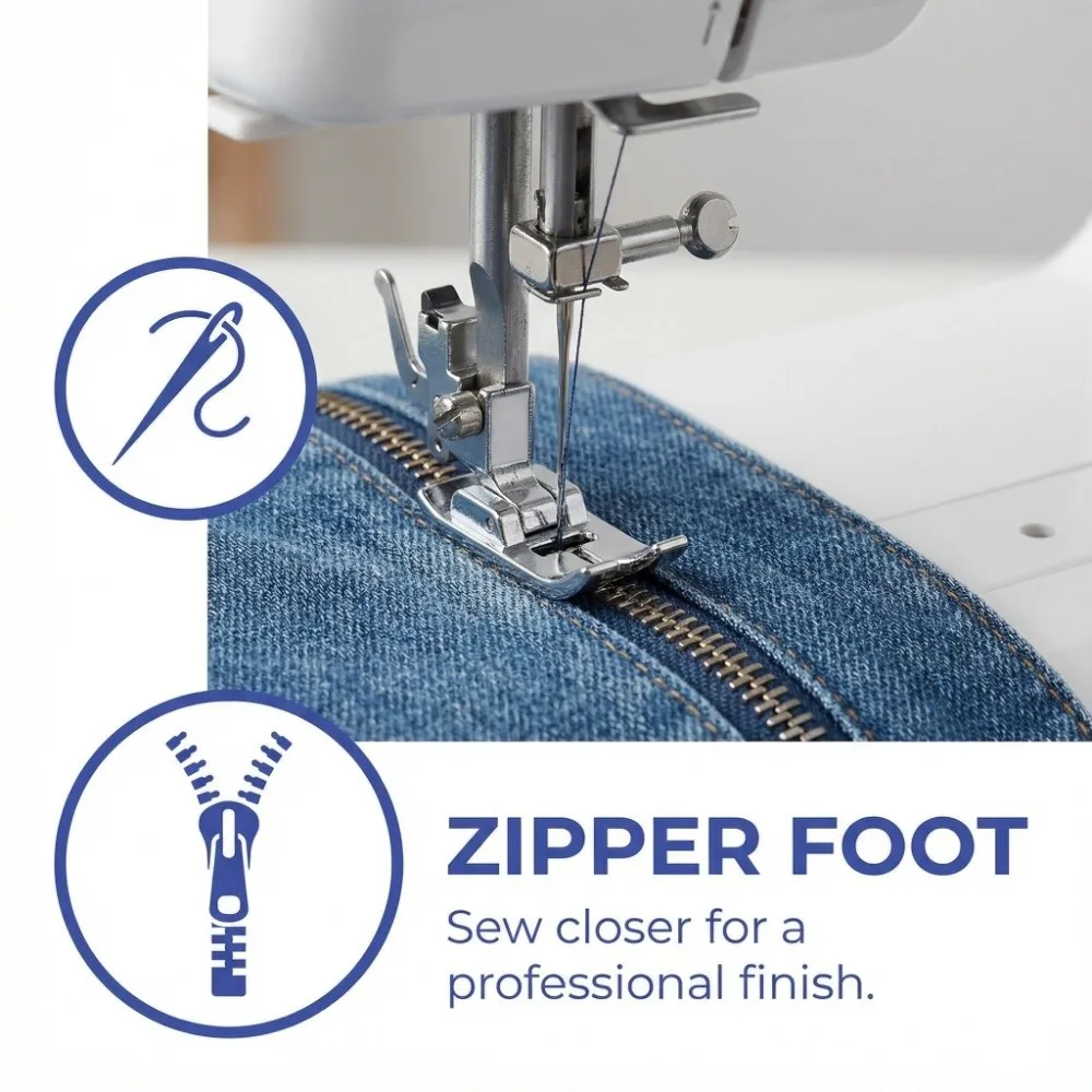 11Pcs Universal Multifunction Sewing Machine Presser Foot Household Durable Sewing Accessories Sewing Machine Parts Daily Sewing
