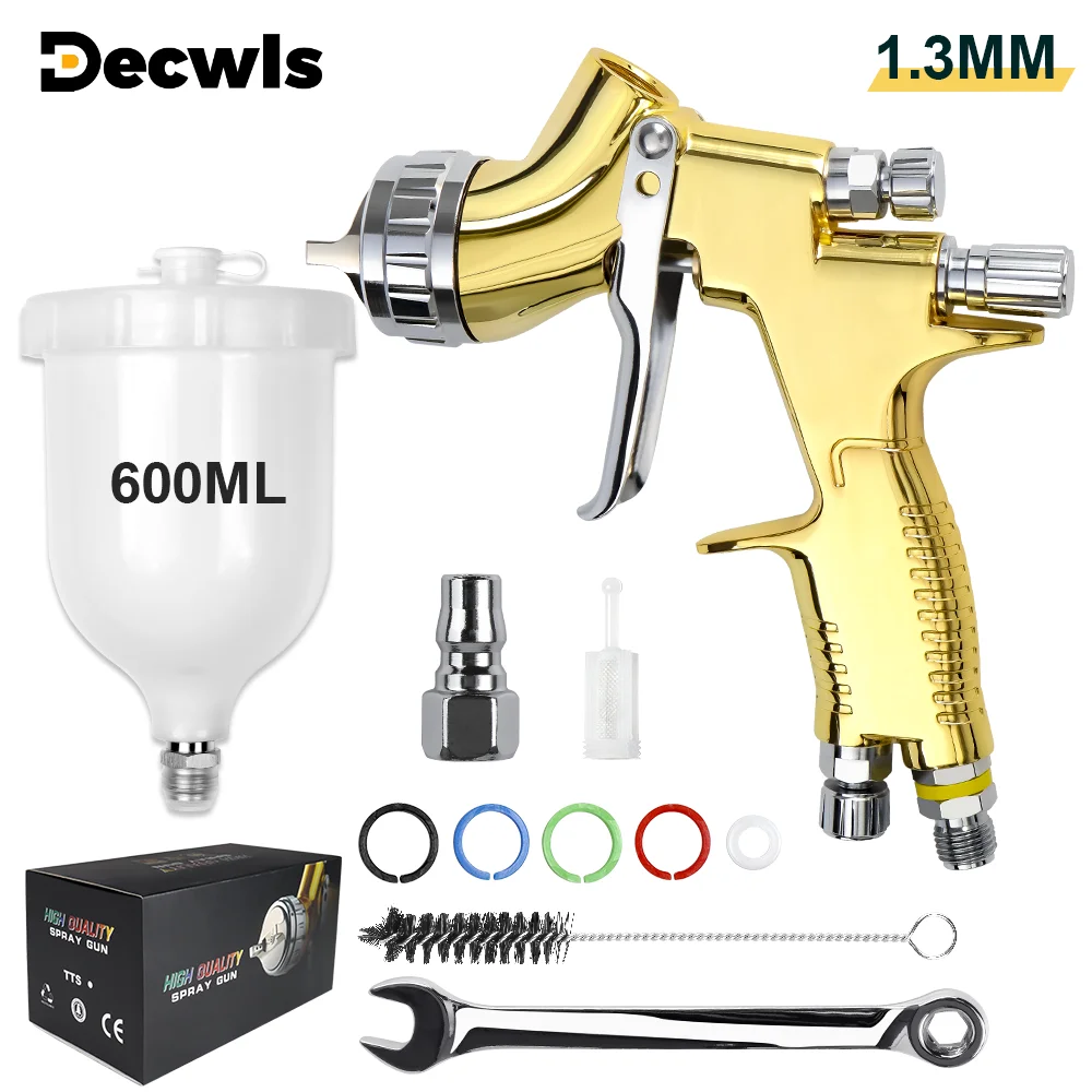 Professional Spray Gun T110 Auto Paint Spray Gun HVLP 1.3mm Industrial Grade High Atomization Pneumatic Home Air Spray Gun Tools