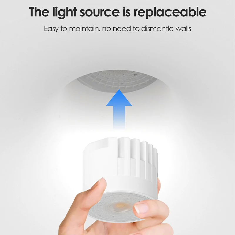 Picture 3: Recessed Round Gypsum Downlight-5W/7W/10W/15w Light Emitting Diode Anti-Glare Ceiling Light