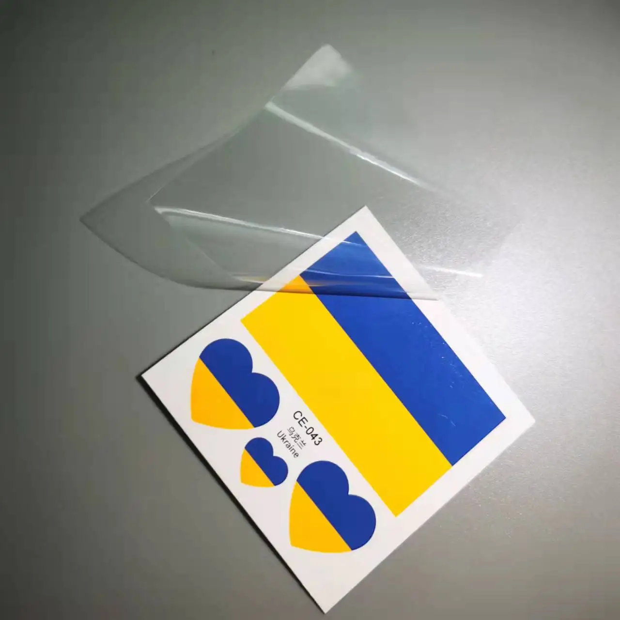 5pcs Lot Ukraine Flag Tattoo Sticker on Face or Arm Environmental Waterproof Sticker Ukraine Flag Sign America U.K Germany