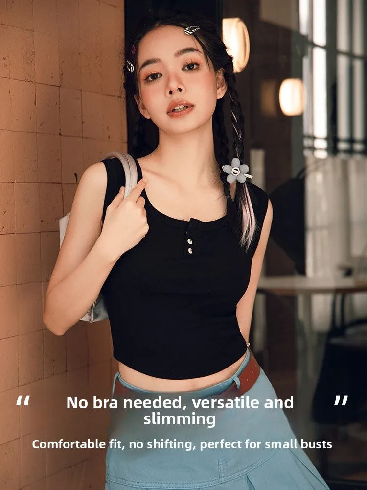 

Удобный тонкий цельный жилет 6073 Svel: летняя коллекция 2025, хлопковый, дышащий, повседневный, с эффектом похудения