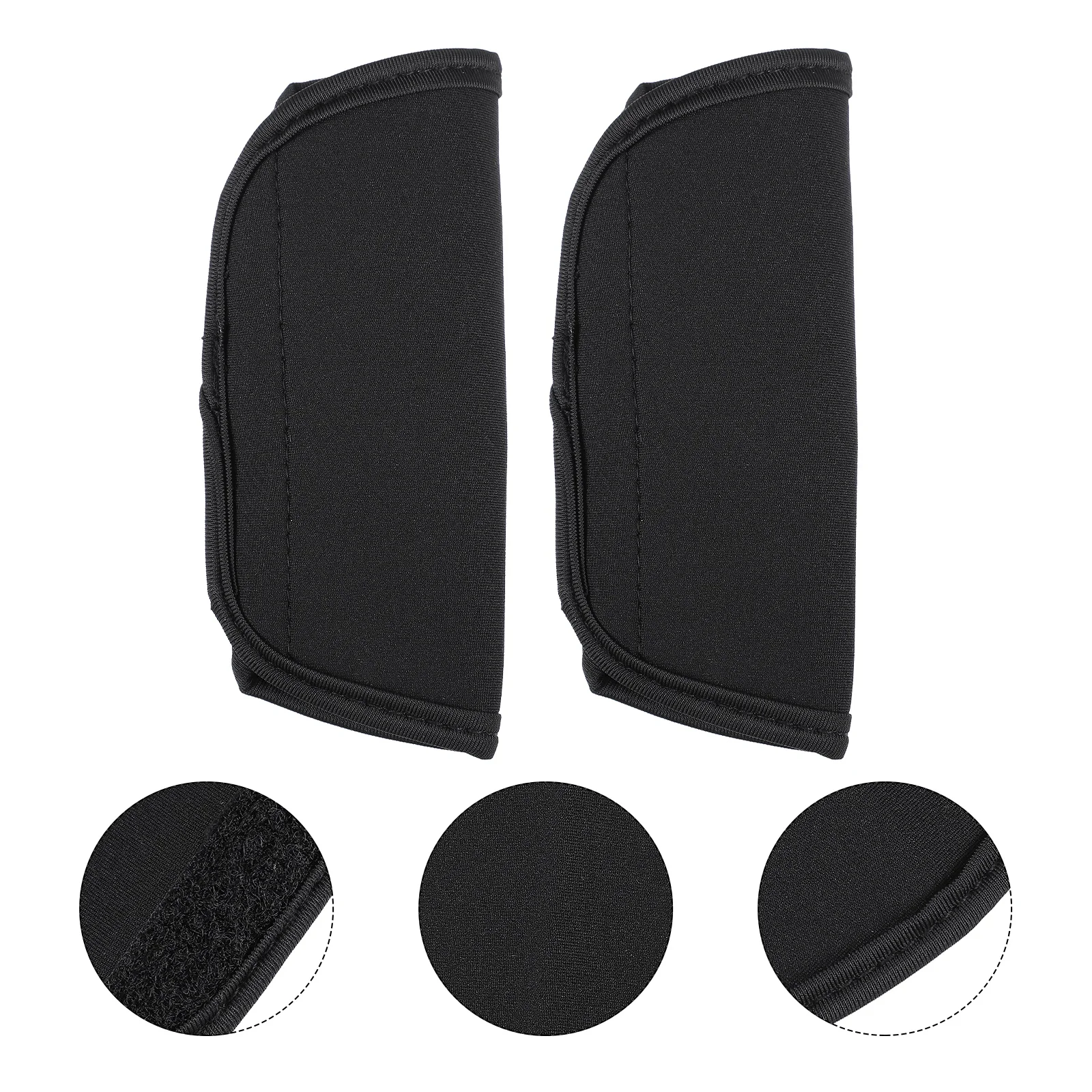 

2pcs Baby Stroller Handle Covers Neoprene Anti Static Comfortable Texture Trolley Handlebar Protector Machine Washable Foldable