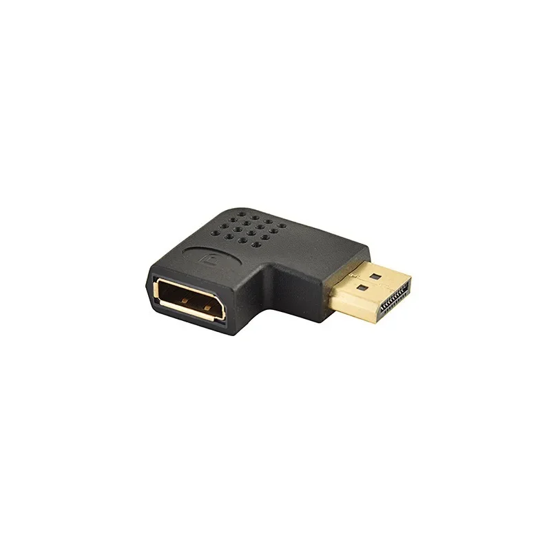 Zijelleboog Displayport Grote Dp Man Naar Vrouw Verlengdraadstekker, Vergulde 90 Graden Display High-Definition Connector