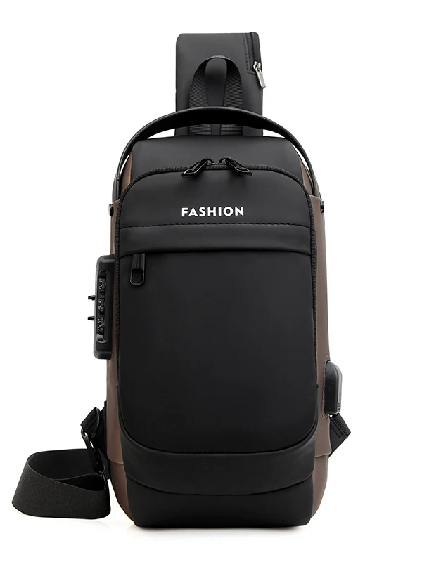 Motorcycle Chest Bag Waterproof Crossbody - usage example