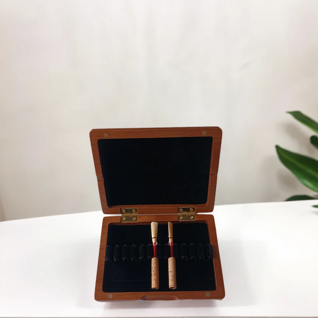 

Mallette de rangement pour roseaux hautbois en bois d'érable, magasin de 12 anches