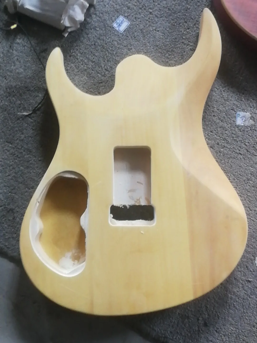 Unfinished Electric Guitar Body,Unfinished Basswood,Rare Barrel,Matt Semi-finished Luthier,DIY Replacement,PR Guitar Part,Stock