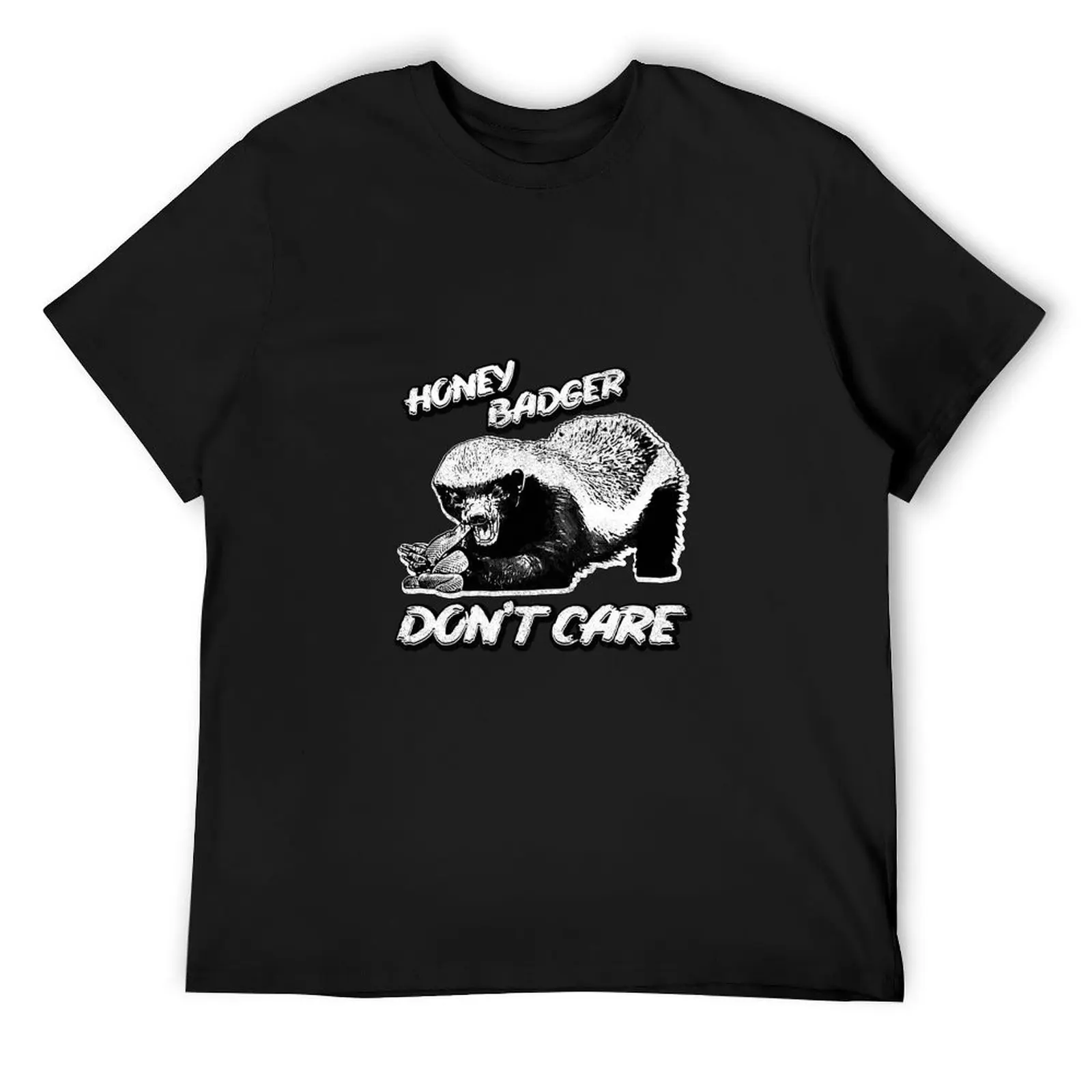 

Honey Badger don't care T-Shirt anime vintage graphic tee shirt mens graphic t-shirts