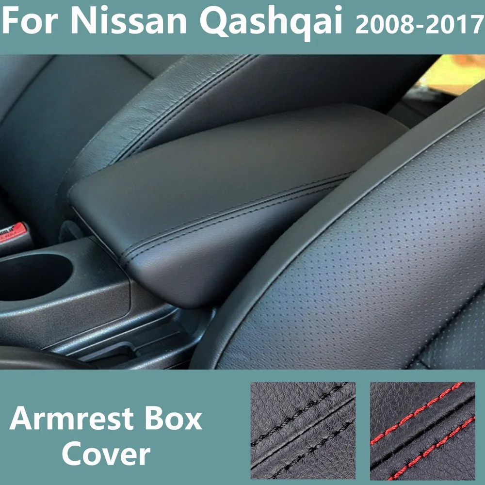 Car Console Armrest Box Cover For Nissan Qashqai J10 2008 2009 2010- 2017 Armrest Storage lid Protection Cushion Pad Armrest Lid