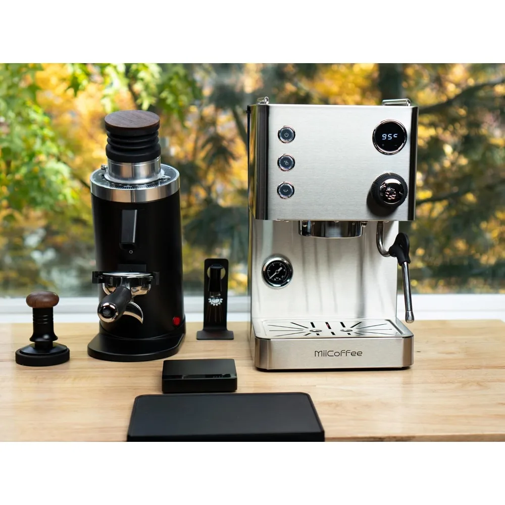 Espresso Machine, Brushed Stainless Steel