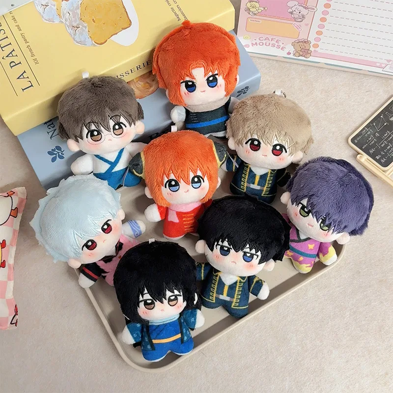 

Anime Plush Doll Sakata Gintoki Kagura Hijikata Toshirou 10cm Strap Keychain Accesories Cute Gift