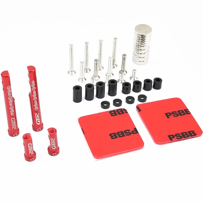 Invisible magnetic metal car shell column applied to 1/10 RC drift car 3RACING D5S/D5/D5MR/D6/YD2/YD-2/RDX modification kit