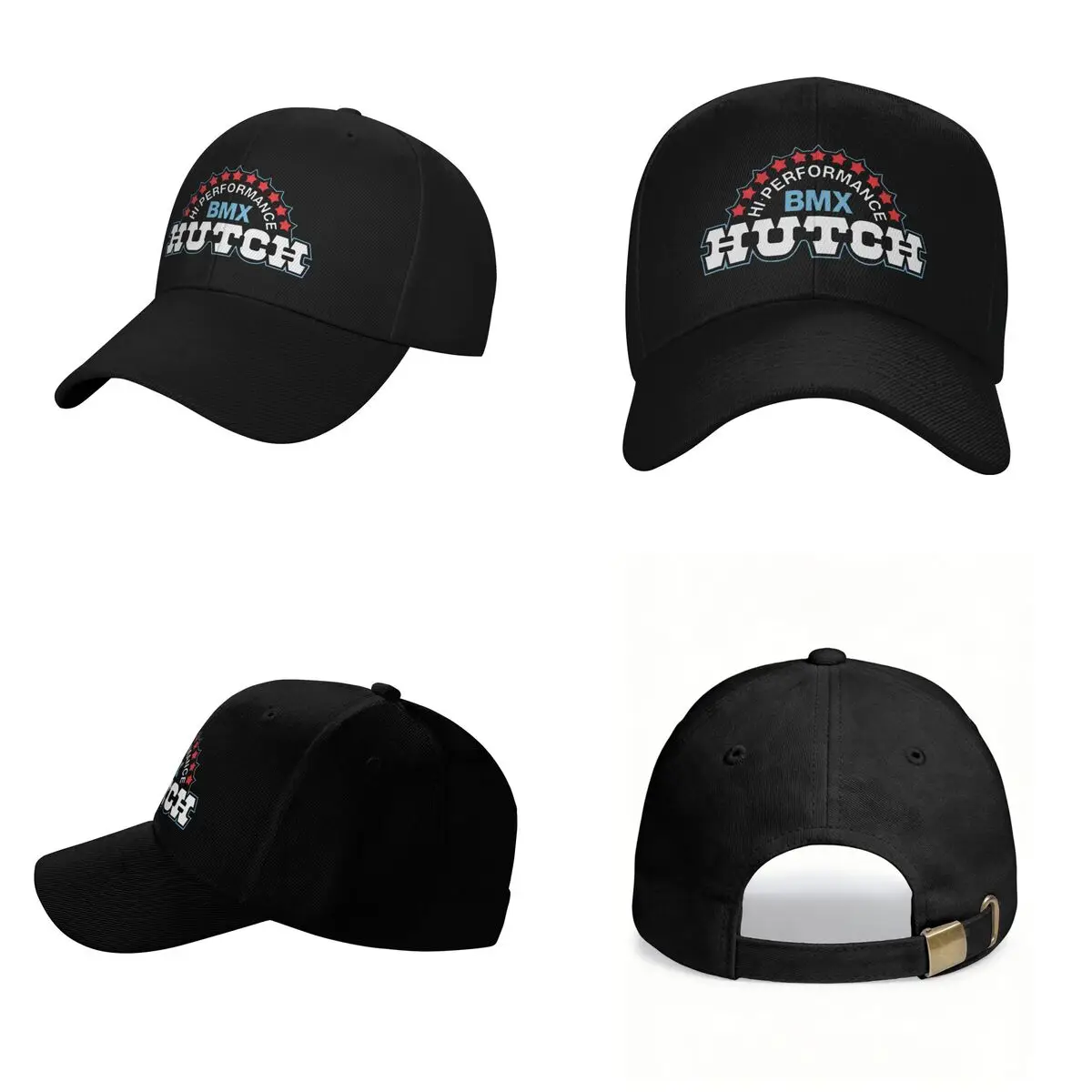 Hutch Hi-Performance BMX Red White Blue Black Tim Judge Cap Fashion Casual Baseball Caps Adjustable Hat Unisex Baseball Hats