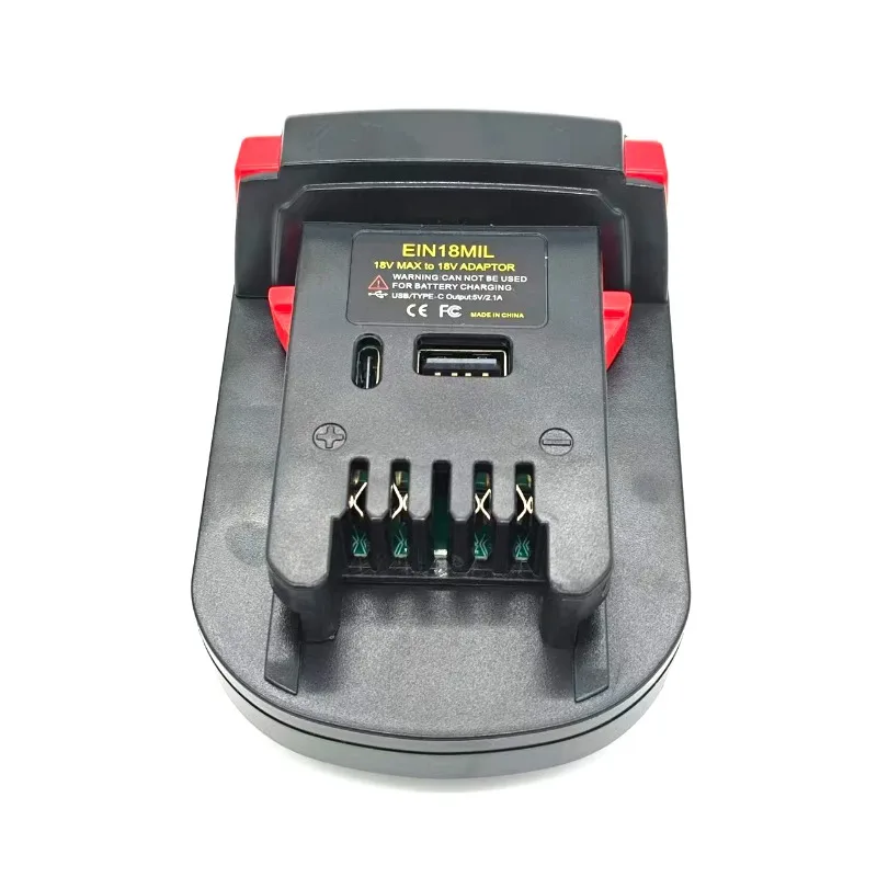 

For Ein 18V Li-ion Batteries EIN18MIL Battery Adapter Converter Compatible with For Milwaukee 18V Battery Cordless Power Tools