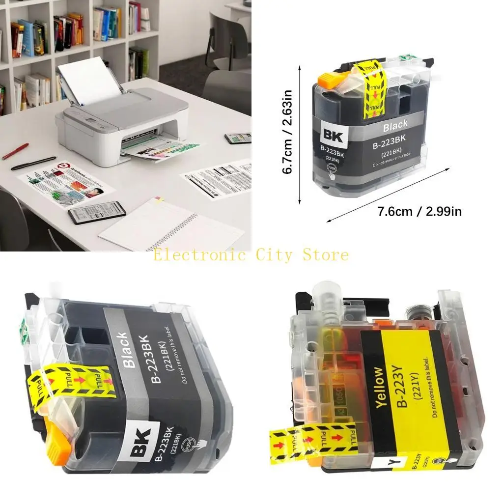 

Чернильный картридж с высоким уровнем урожая для LC223 LC221 Принтеры водонепроницаем