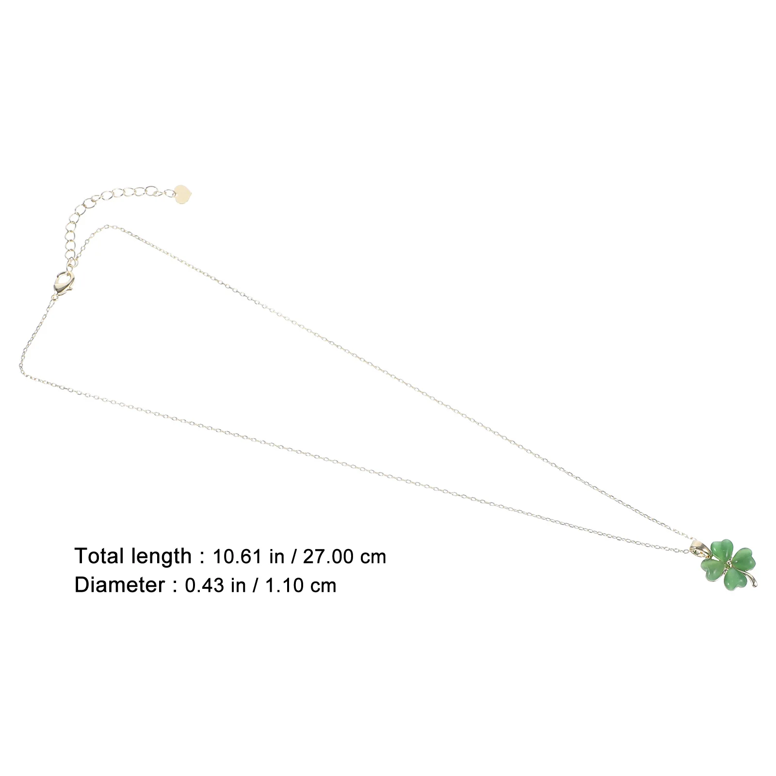 

Four-Leaf Clover Opal Necklace Beautiful St Patrick Day Pendant Charming Jewelry for Women Lucky Shamrock Gift for Festival and