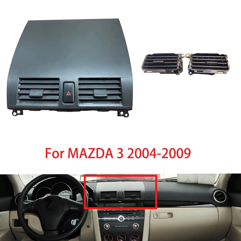 yaocass OEM 90%-95% Original Center Console Grill Dash AC Air Conditioner Vent For MAZDA 3 2004-2009 Outlet Panel Cover Frame