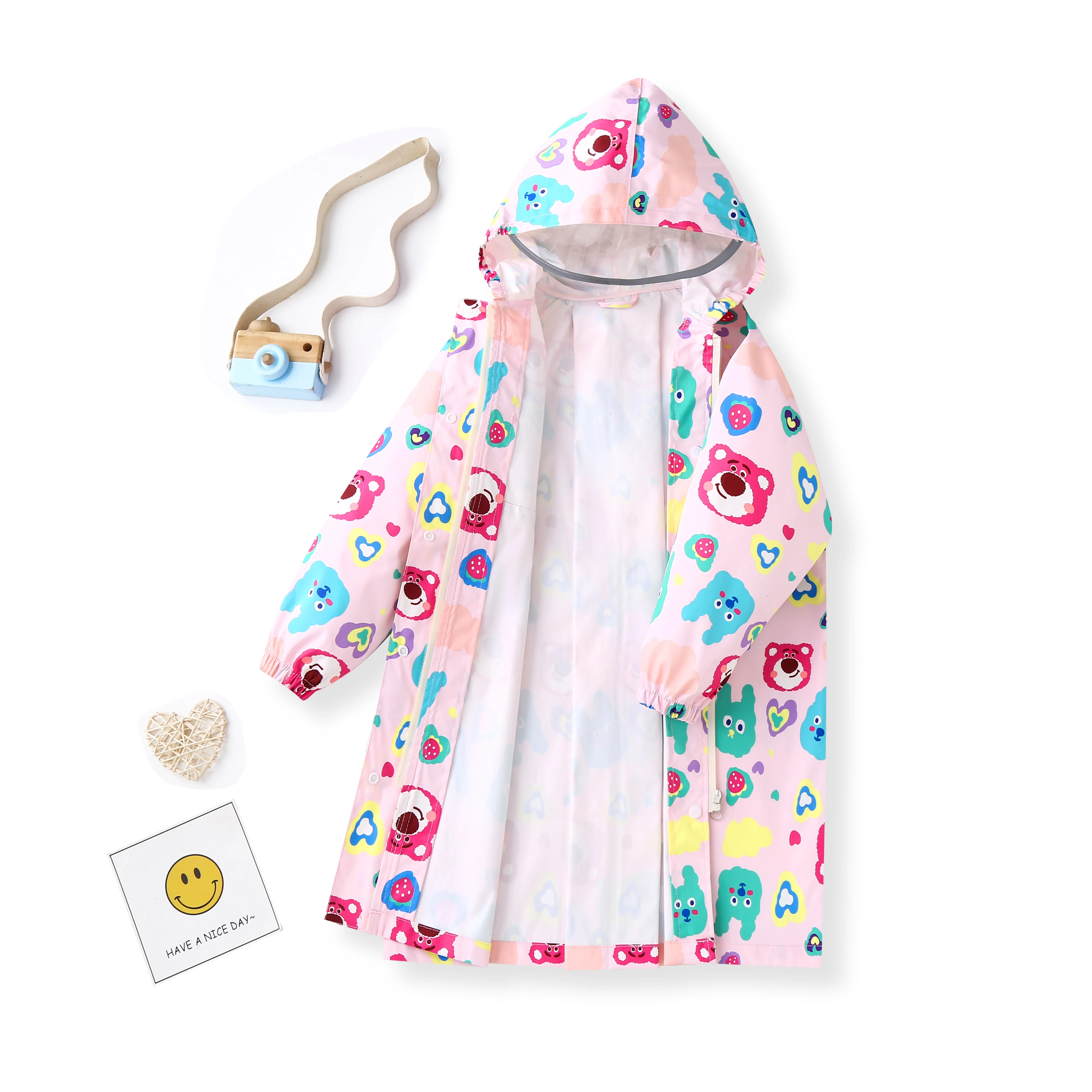 Children    Raincoat  Children‘s  Rain Coat Kids Boy Girl  Tour Light Waterproof Soft Rainwear Raincoats