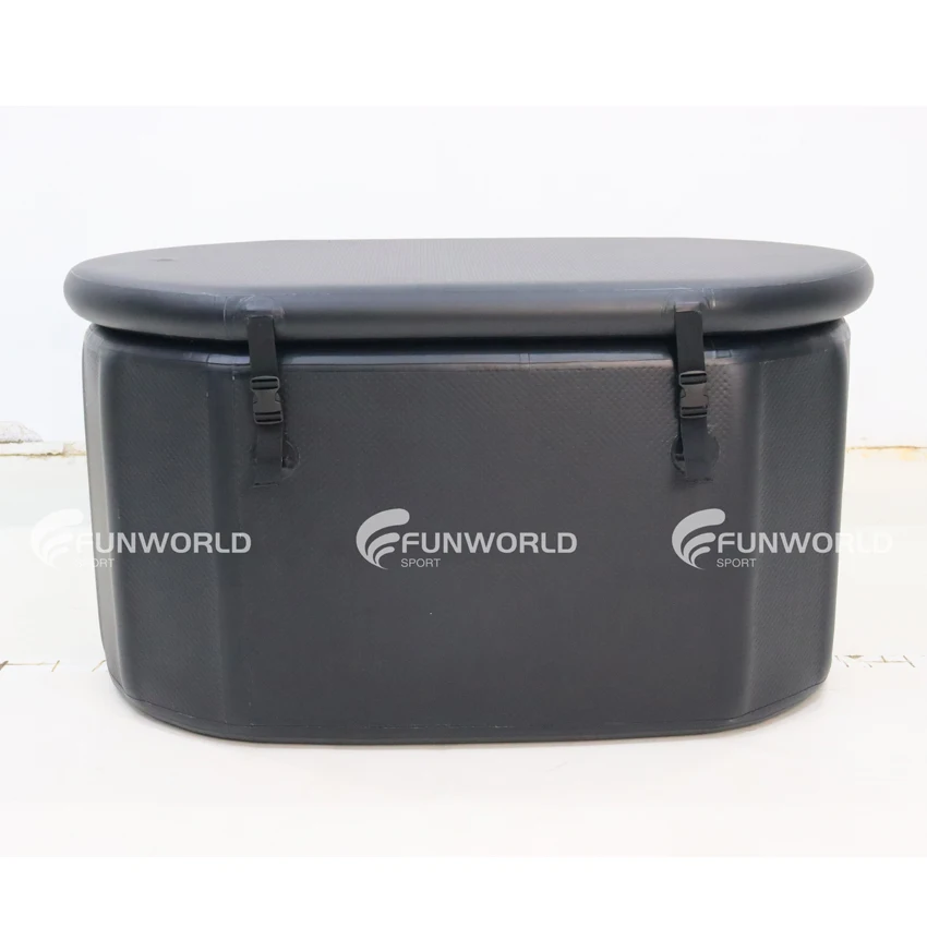 Hot Sale Outdoor Drop Stitch Inflatable Ice Bath Tub Portable Cold Plunge Tub With Water Chiller For Athletes Recovery