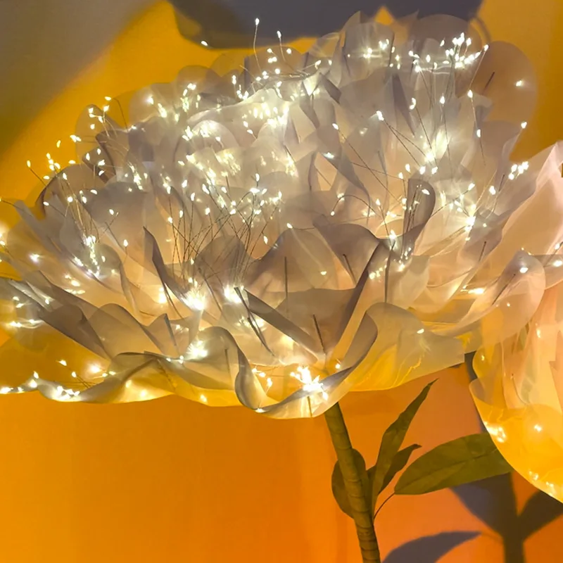 

Детские фонарики для открытия и закрытия дыхания, украшения для дома, цветы из шелкографии, освещение гортензии, имитация гидрана