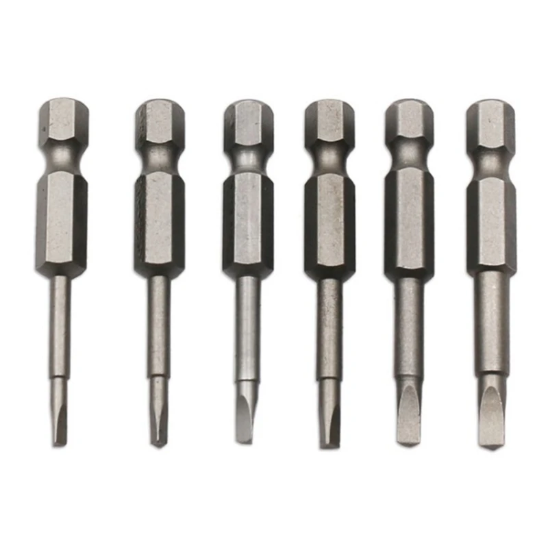 6Pcs Steel Triangular Screw Bits Screwdriver Bit Anti Slip Practical