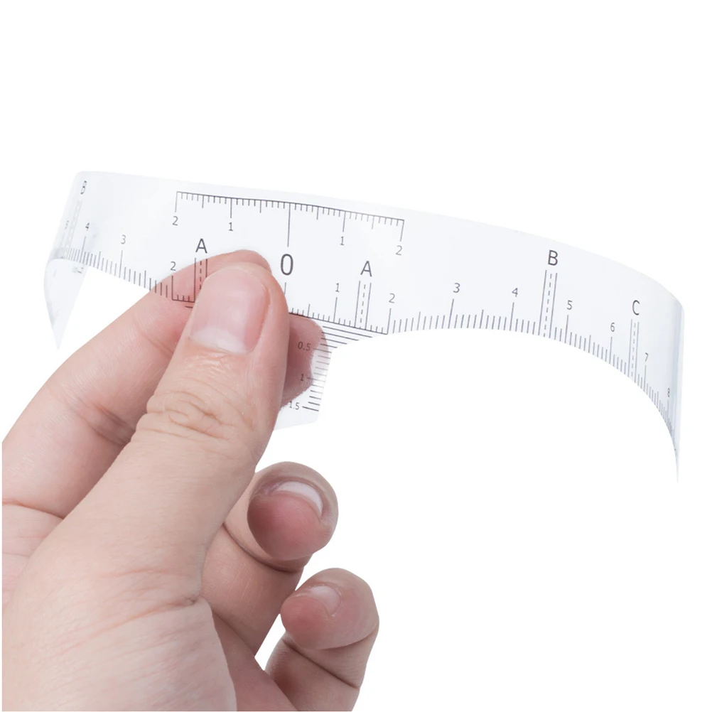 粘着式眉毛定規ステッカー 使い捨て眉毛測定ステンシル ホワイト 女性のための迅速かつ簡単なメイク用品