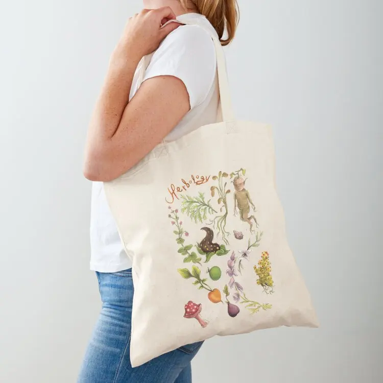 

Herbology Plants study Tote Bag custom fabric bag cute pouch bag shopper bags for women Portable shopping