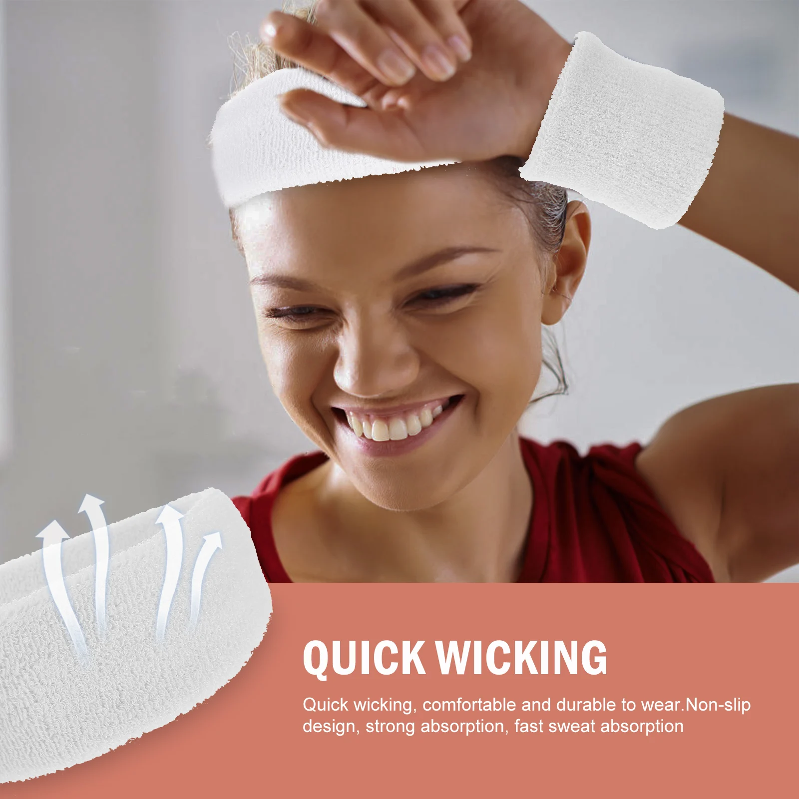 

Headband Wrist Guard Set Workout Headbands Exercise Sweat for Women Straps Sport Elastic Comfortable Sports Tennis Sweatbands