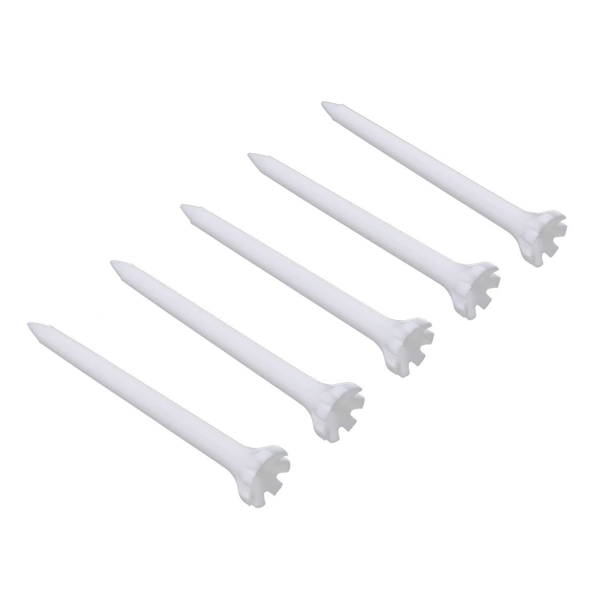 

100pcs/Set 70mm Plastic Tees Outdoor Sports Tees Training Equipment Supplies Accessories For Golfer (White)