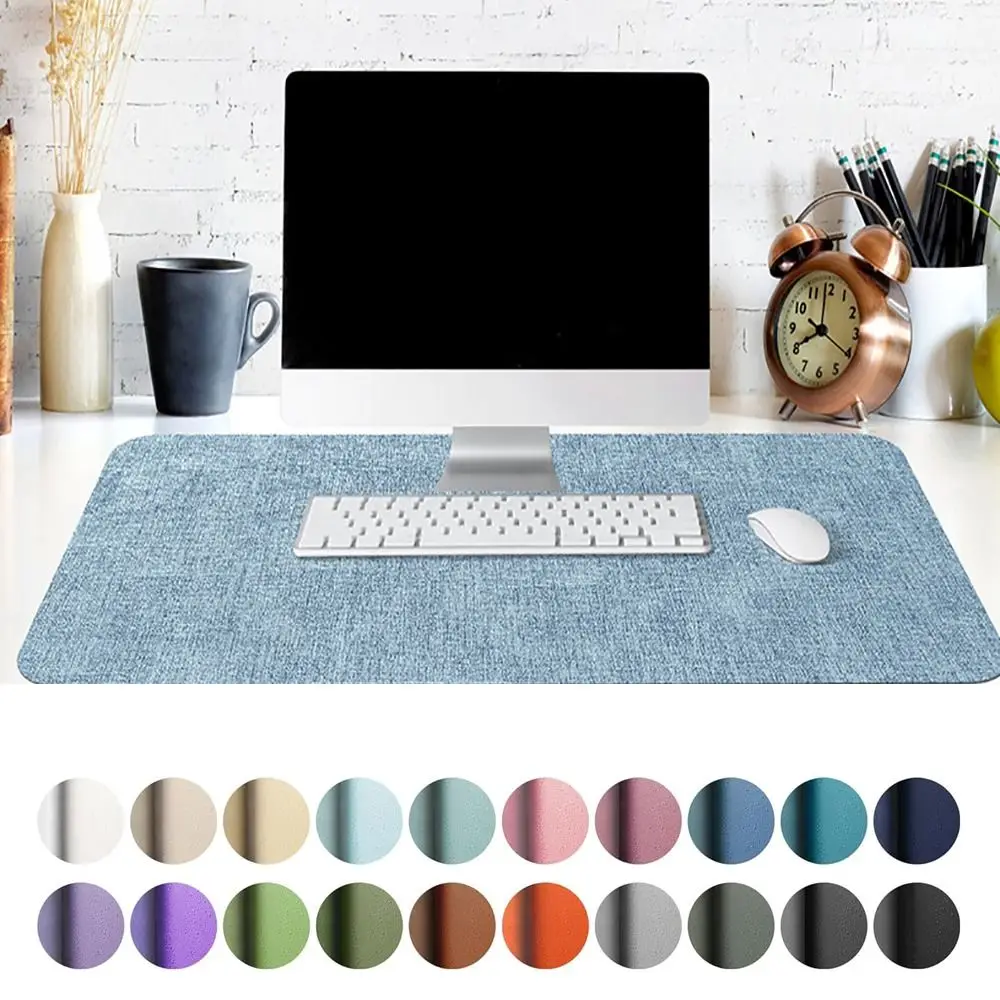 Durable Leather Mouse Mat Extra Large Waterproof Game Mouse Pad Modern Anti Slip Table Mat Desktop