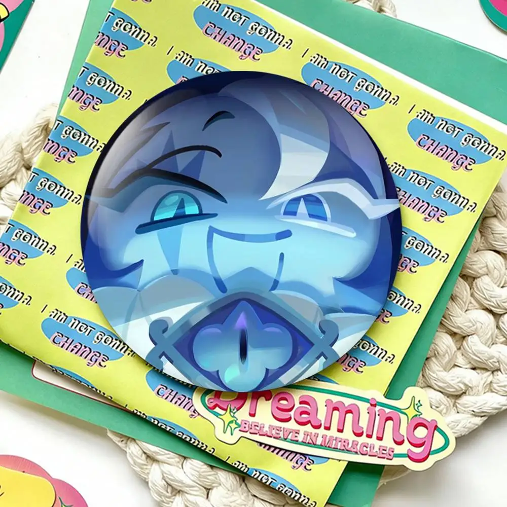 S-Shadow Milk C-Cookie Badges 25 32 44 58 75 mm Round Fans Collect Friends Gifts Brooch Souvenir