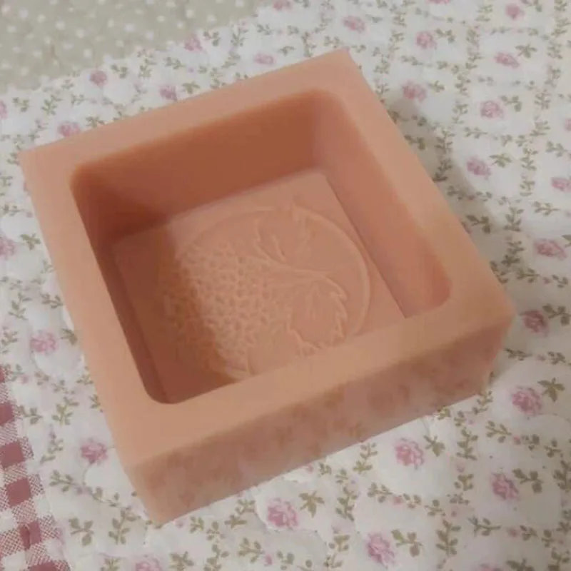 LN080 Food-Grade Silicone Soap Mold Square Loaf Non-Stick Flexible Craft Mold for Soap Making Candle Plaster Resin
