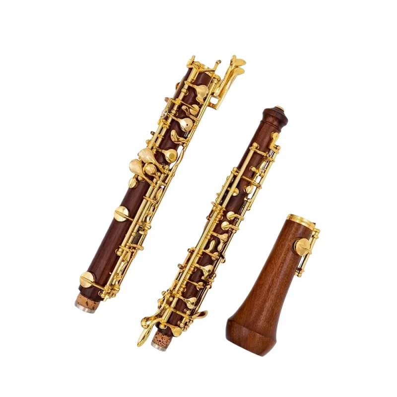 Top Qaulity Rosewood Oboe C Key Sliver Plated Fully or Semi Automatic Professional Oboe Free case Bag reed and Other Accessories