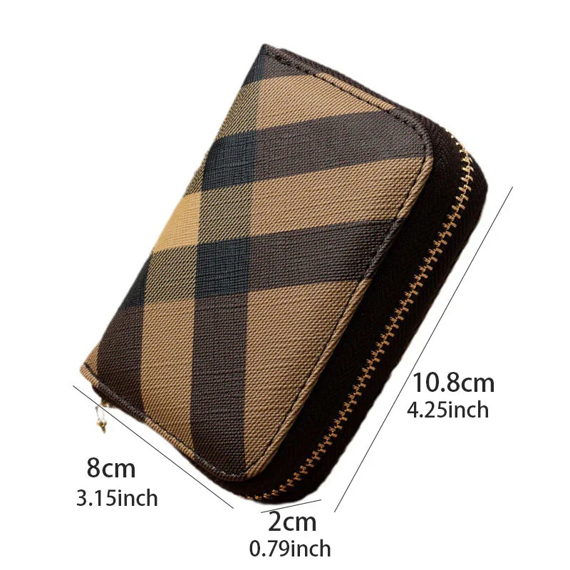 1pcs men's and women's general anti-theft anti-magnetic card bag Fashion short multi-card large capacity document clip card slee