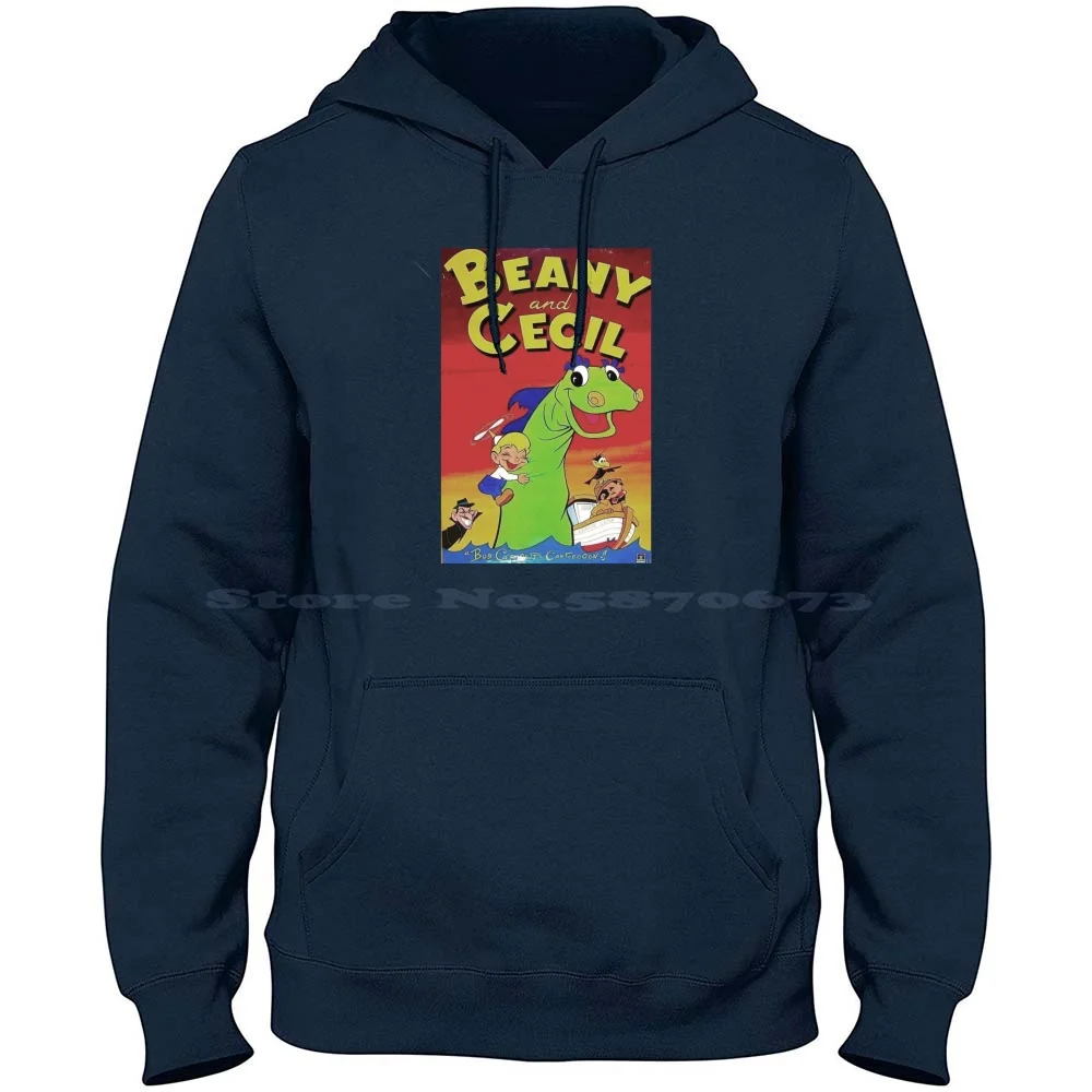 Beany And Cecil 100% Cotton Hoodie T Shirt Beany Cecil Clampett Fifties Sixties Cartoon Dragon Uncle Captain Retro Vintage