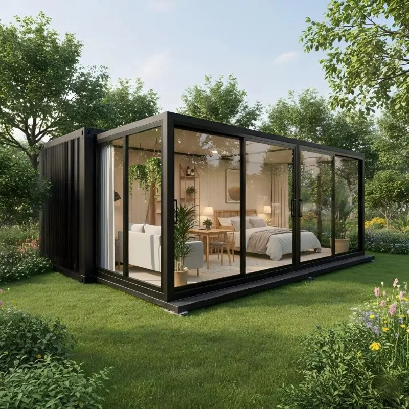 Insulated Foldable Container House Thick Wall Sandwich Panel Thermal Insulation Cold Proof Warm Keeping Portable Modular Cabin