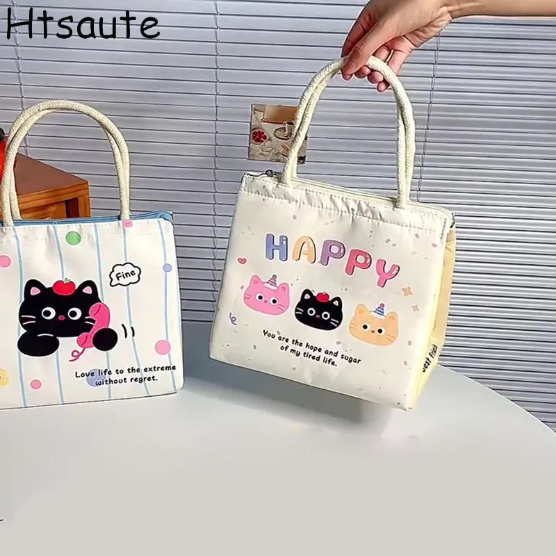 

Animal Thermal Lunch Bag Insulated Shoulder Bags Large-capacity Waterproof Food Storage Work Dinner Organizer Portable for Woman