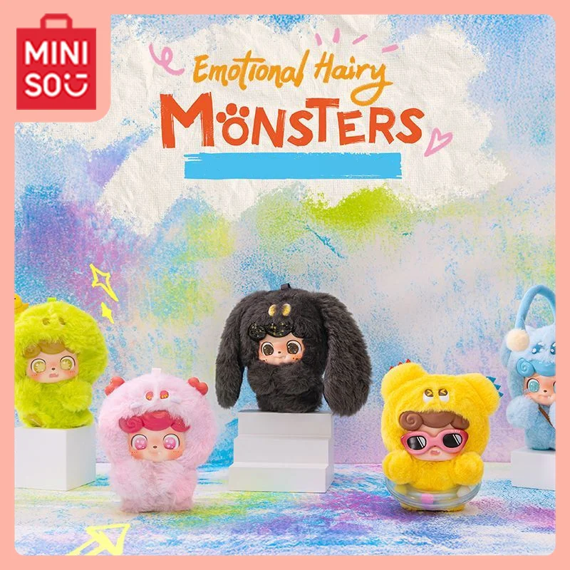 

MINISO Kawaii аниме Q Bao мультфильм настроение Mao Mao Monster серии слепая коробка художественная игрушка аксессуар милый студенческий подарок сладость