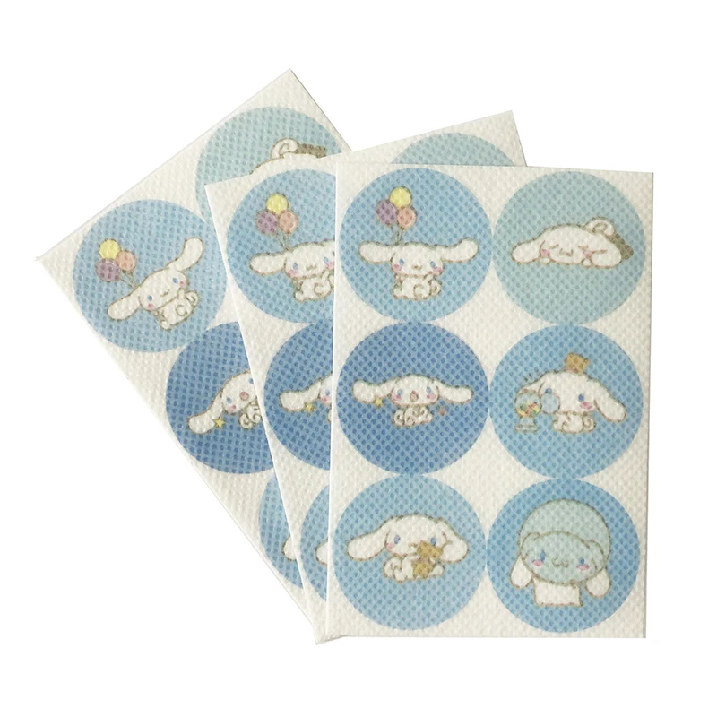 24/72Pcs Sanrio Kuromi Cinnamoroll My Melody Anti-Mosquito Stickers Screen Patch Stickers Anti Mosquito Clothing Hat Decoration